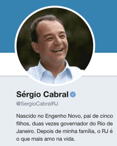 Sérgio Cabral - Twitter