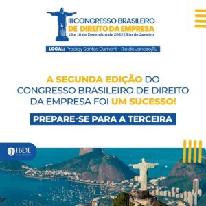 III Congresso Brasileiro do Direito da Empresa acontece em dezembro | Juristas