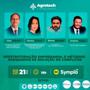 Segundo dia de congresso "Agrotech – IA, Desafios e Tendências" acontece nesta sexta (21) | Juristas