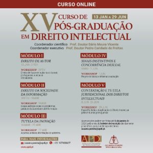 APDI e Faculdade de Direito da Universidade de Lisboa seguem com inscrições para XV Curso de Pós-Graduação em Direito Intelectual | Juristas