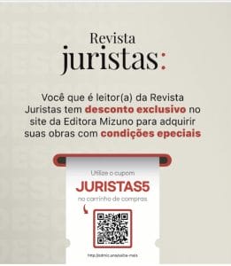 Cupom promocional Juristas5 da Editora Mizuno 